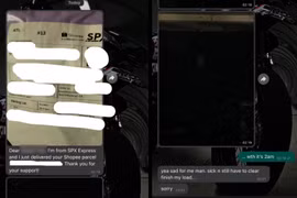 Người đàn ông bức xúc vì shipper giao hàng giữa đêm