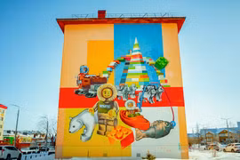 Những bức tranh tường ấn tượng trên đường phố Nga