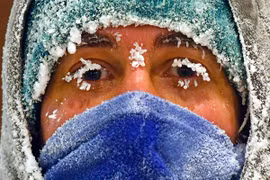 Sương giá cực lạnh ở Nga khi nhiệt độ giảm -50 độ C