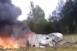 Hiện trường vụ rơi máy bay chở ông trùm Wagner