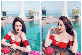 Trước ngày lên xe hoa với chồng doanh nhân, Bảo Thy ăn mặc cực gợi cảm 