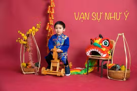 Ngắm các “nhóc tì” nhà sao Việt xúng xính áo dài đón Tết cực xinh