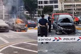 Vừa mua ô tô cũ 10 ngày, chiếc xe bốc cháy thành “sắt vụn“