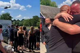 Người đàn ông giả chết rồi đến đám tang mình bằng trực thăng