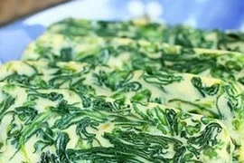 Cách làm món bánh bông lan trứng hấp rau mồng tơi mềm xốp dễ ăn