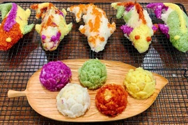 Cách nấu xôi ngũ sắc cúng ông Công ông Táo, vừa ngon lại đẹp mắt 