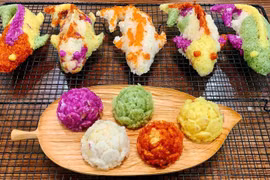 Cách nấu xôi ngũ sắc cúng ông Công ông Táo, vừa ngon lại đẹp mắt 