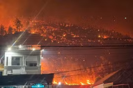 Quảng Ninh: 2 vụ cháy rừng trong đêm, huy động hàng trăm người dập lửa