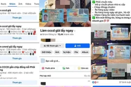 Dịch vụ làm CCCD giả tràn lan trên mạng