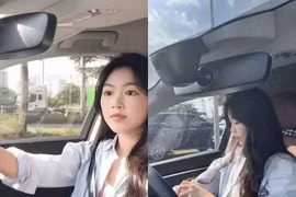 Lọ Lem lái siêu xe tới trường, khí chất tiểu thư ngời ngời