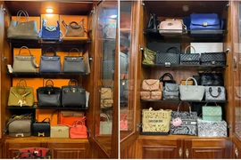 Vợ Đỗ Duy Mạnh khoe 'gia tài' 30 túi hàng hiệu đắt đỏ