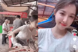 Nhờ vẻ ngoài ấn tượng, cô gái bán cá bất ngờ gây "bão" mạng