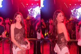 Diện áo đồ "mát mẻ", Hạt Dẻ khiến tất cả bất ngờ