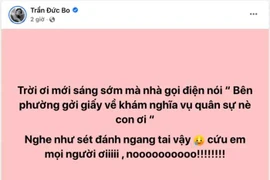 Nhận giấy báo nghĩa vụ quân sự, Trần Đức Bo phản ứng ra sao?
