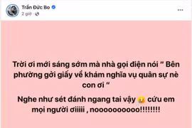 Nhận giấy báo nghĩa vụ quân sự, Trần Đức Bo phản ứng ra sao?