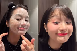 Quay clip tẩy trang, Gấm Kami khoe mặt mộc ra sao?