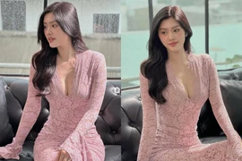 Cựu "gà cưng" Vũ Khắc Tiệp mê váy xẻ sâu với chiều cao khủng