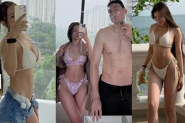 Vợ thủ môn Đặng Văn Lâm dẫn đầu đường đua bikini mùa hè