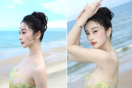 Jun Vũ chơi lớn, diện váy xuyên thấu lấp ló vòng 1