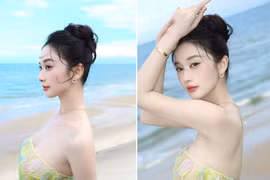 Jun Vũ chơi lớn, diện váy xuyên thấu lấp ló vòng 1