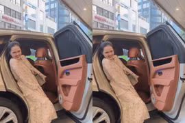 Ngồi xe của giới siêu giàu, vợ cầu thủ Duy Mạnh vẫn bị chê