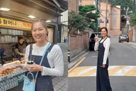 Du lịch Hàn Quốc "tiêu tiên cá" Ánh Viên khoe nhan sắc tươi tắn