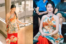 Netizen phát hiện Ánh Viên "đụng hàng" vợ Quang Hải