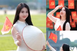 Giảng viên Hà Nội dạy tiếng Nhật diện áo dài nhan sắc trong trẻo