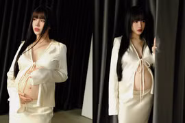 Ái nữ nhà đại gia Minh Nhựa càng bầu càng đẹp