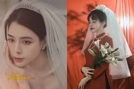 Bạn gái Vũ Văn Thanh bất ngờ đăng ảnh diện váy cô dâu