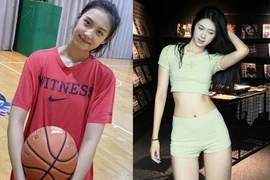 Nữ VĐV bóng rổ mặt xinh như hoa, dáng chuẩn người mẫu