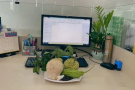 Chết cười với mâm ngũ quả cúng Tết của dân văn phòng