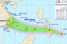 Bão Sanba mạnh thế nào khi vào Biển Đông?