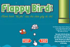 Chú chim Flappy bird khiến hàng triệu người muốn… đập điện thoại