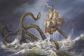 Thủy quái to như vài hòn đảo ẩn dưới đáy đại dương gây choáng