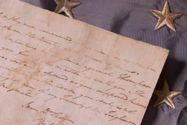Bức thư viết tay của Tổng thống George Washington được bán đấu giá
