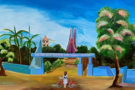 Chiêm ngưỡng bức tường tranh bích họa Ninh Thuận xác lập kỷ lục Việt Nam