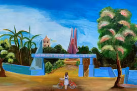 Chiêm ngưỡng bức tường tranh bích họa Ninh Thuận xác lập kỷ lục Việt Nam