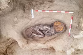 Mở mộ cổ 5.000 tuổi, sững người hài cốt còn nguyên da, tóc