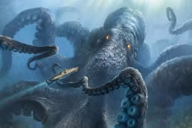 Choáng váng thủy quái to như vài hòn đảo ẩn dưới đáy đại dương