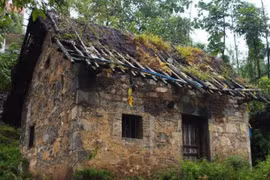 “Kho báu” bất ngờ lộ ra từ vết nứt tường nhà đổ nát