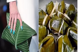 Hermes gây sốc với túi xách nhìn như bánh nếp gói bằng lá chuối