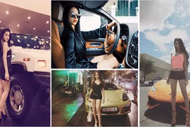 Điểm mặt dàn siêu xe tiền tỷ của hotgirl Huyền Baby