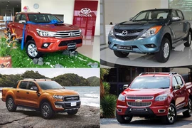 Doanh số xe ôtô bán tải tháng 09/2017 tại Việt Nam