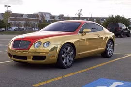 Siêu xe sang Bentley “mạ vàng” xấu nhất Thế giới