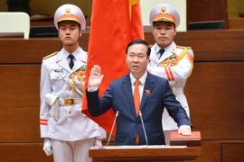 Toàn cảnh tân Chủ tịch nước Võ Văn Thưởng tuyên thệ trước đồng bào