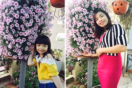 Bà mẹ Bắc Giang khoe tháp hoa dạ yến thảo “khổng lồ“