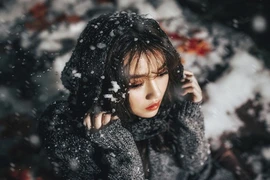 "Rụng tim" khi ngắm ảnh Giáng sinh của hot girl sân Mỹ Đình