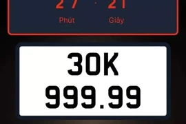 Đại gia nào bỏ ra 30 tỷ đồng đấu giá biển số siêu đẹp 30K-999.99? 