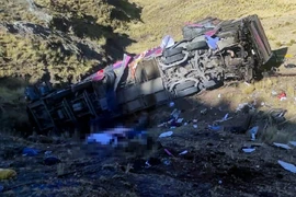 Xe buýt lao xuống vực, ít nhất 26 người thiệt mạng